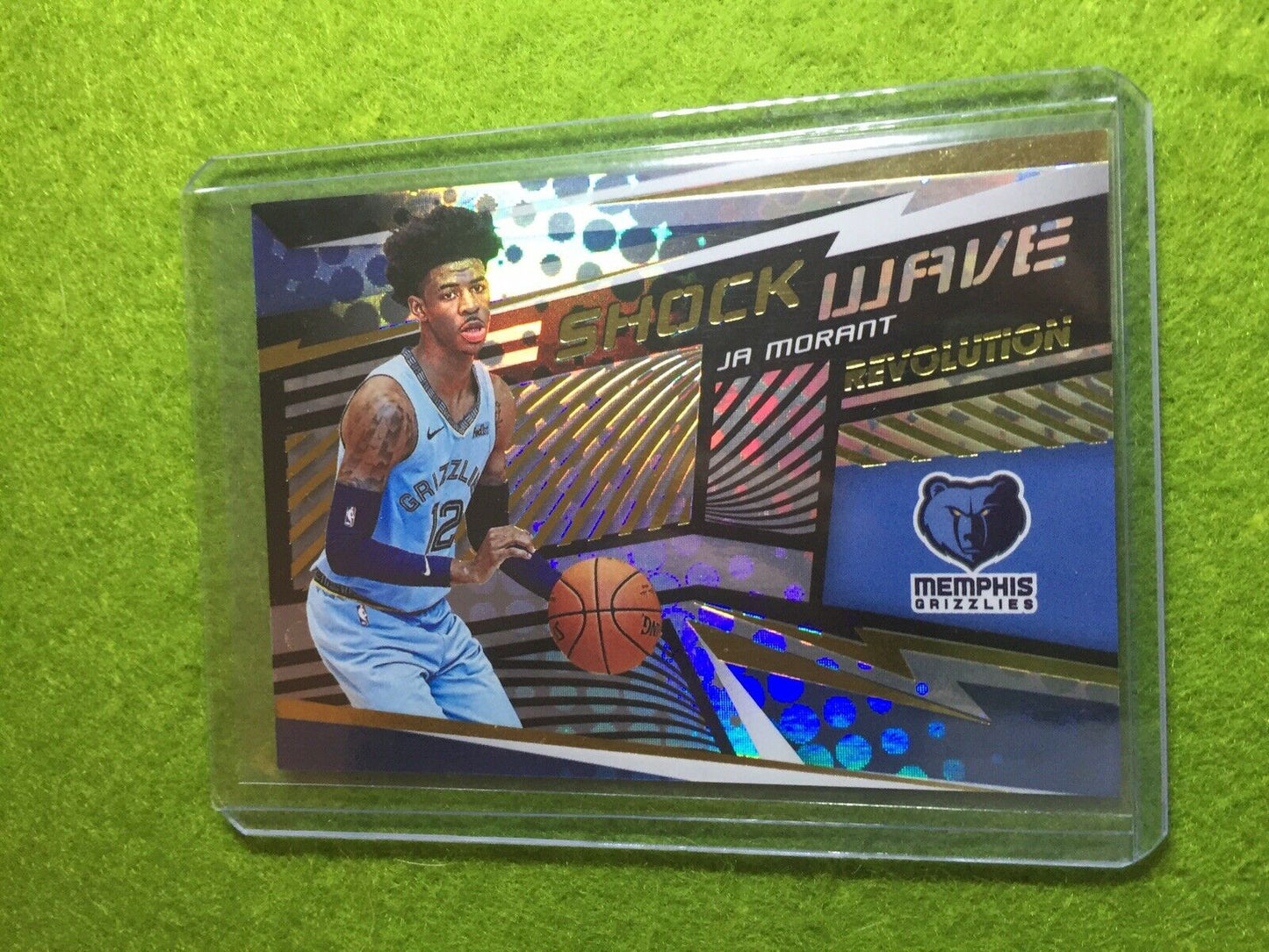 JA MORANT PRIZM ROOKIE CARD RC REFRACTOR 2019-20 Revolution SHOCK WAVE SP INSERT