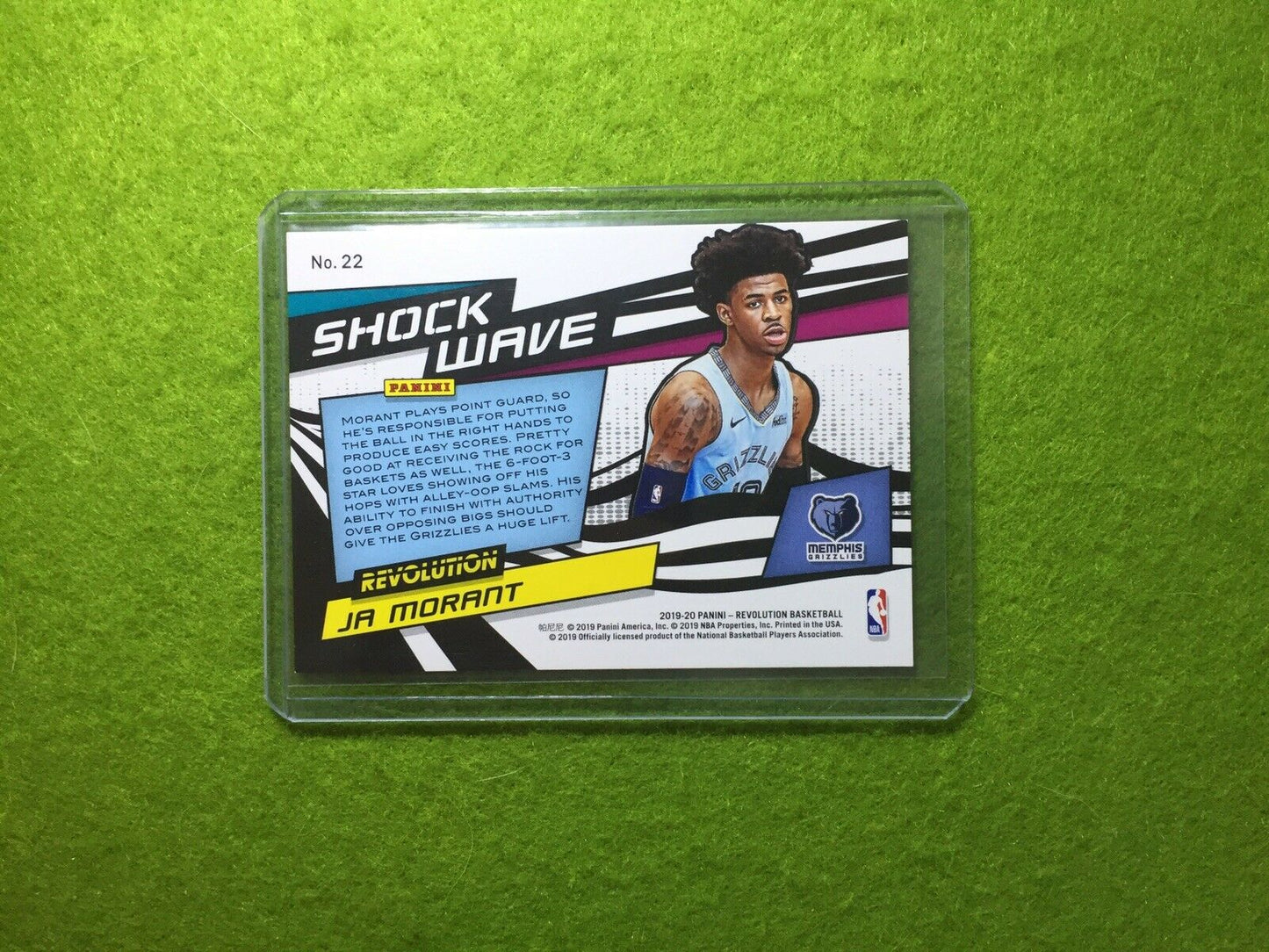 JA MORANT PRIZM ROOKIE CARD RC REFRACTOR 2019-20 Revolution SHOCK WAVE SP INSERT