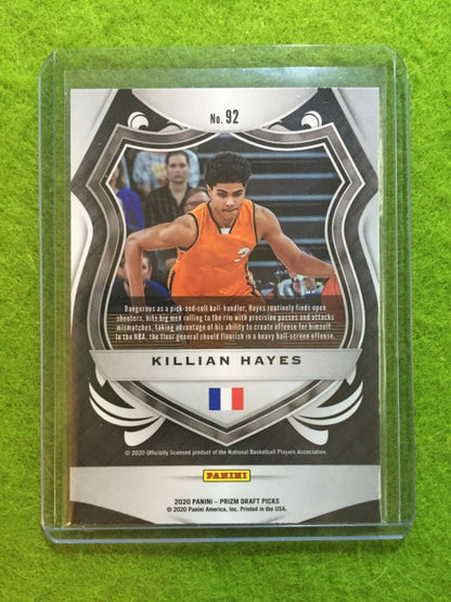 KILLIAN HAYES CRUSADE ROOKIE CARD JERSEY #3 FRANCE RC PISTONS 2020 Panini Prizm