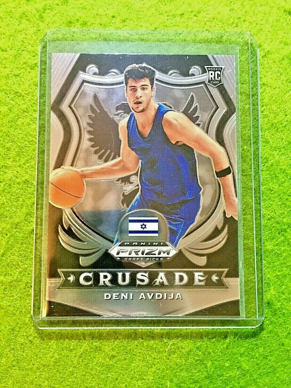 DENI AVDIJA PRIZM CRUSADE ROOKIE CARD JERSEY #8 ISRAEL RC WIZARDS SP 2020 Prizm