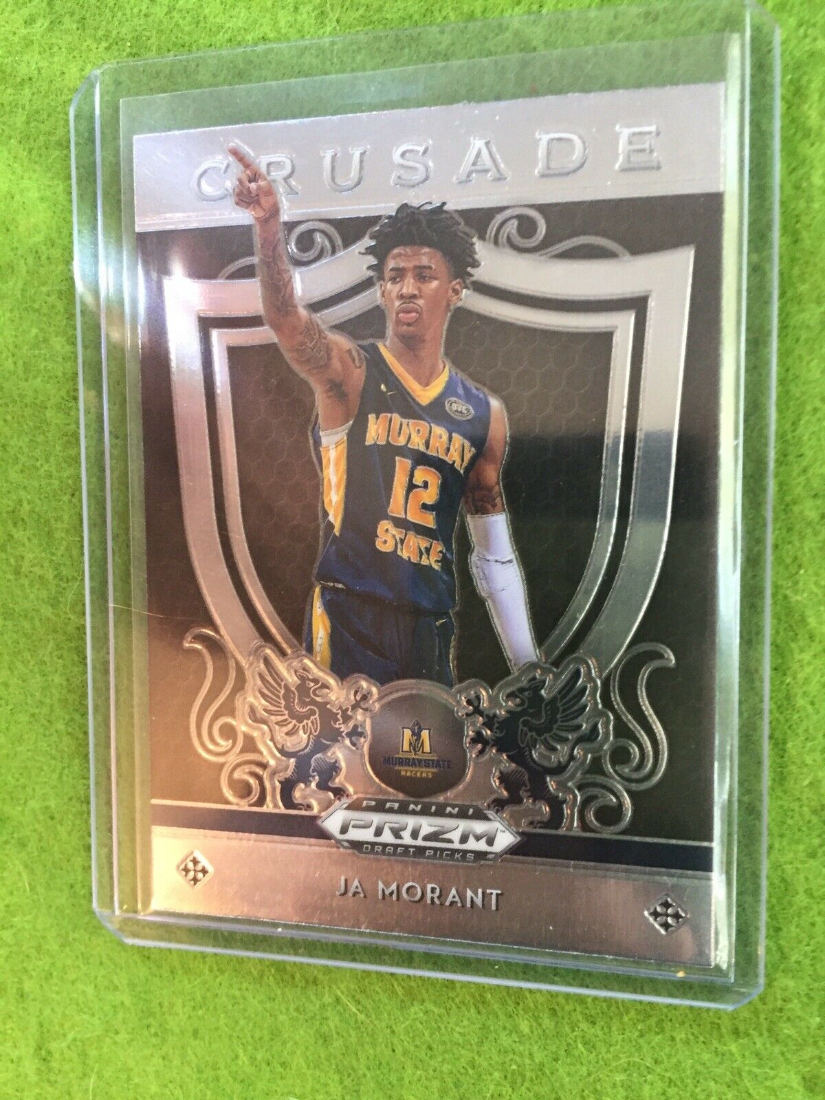 PANINI PRIZM Ja Morant ROOKIE CARD JERSEY #12 GRIZZLIES 2019 Draft Picks CRUSADE