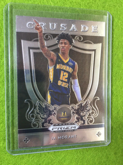 PANINI PRIZM Ja Morant ROOKIE CARD JERSEY #12 GRIZZLIES 2019 Draft Picks CRUSADE