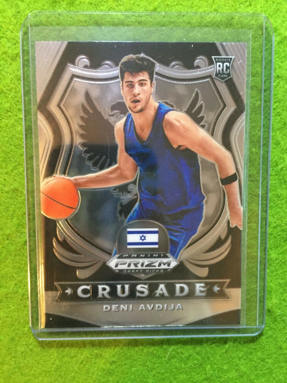 DENI AVDIJA PRIZM CRUSADE ROOKIE CARD JERSEY #8 ISRAEL RC WIZARDS SP 2020 Prizm