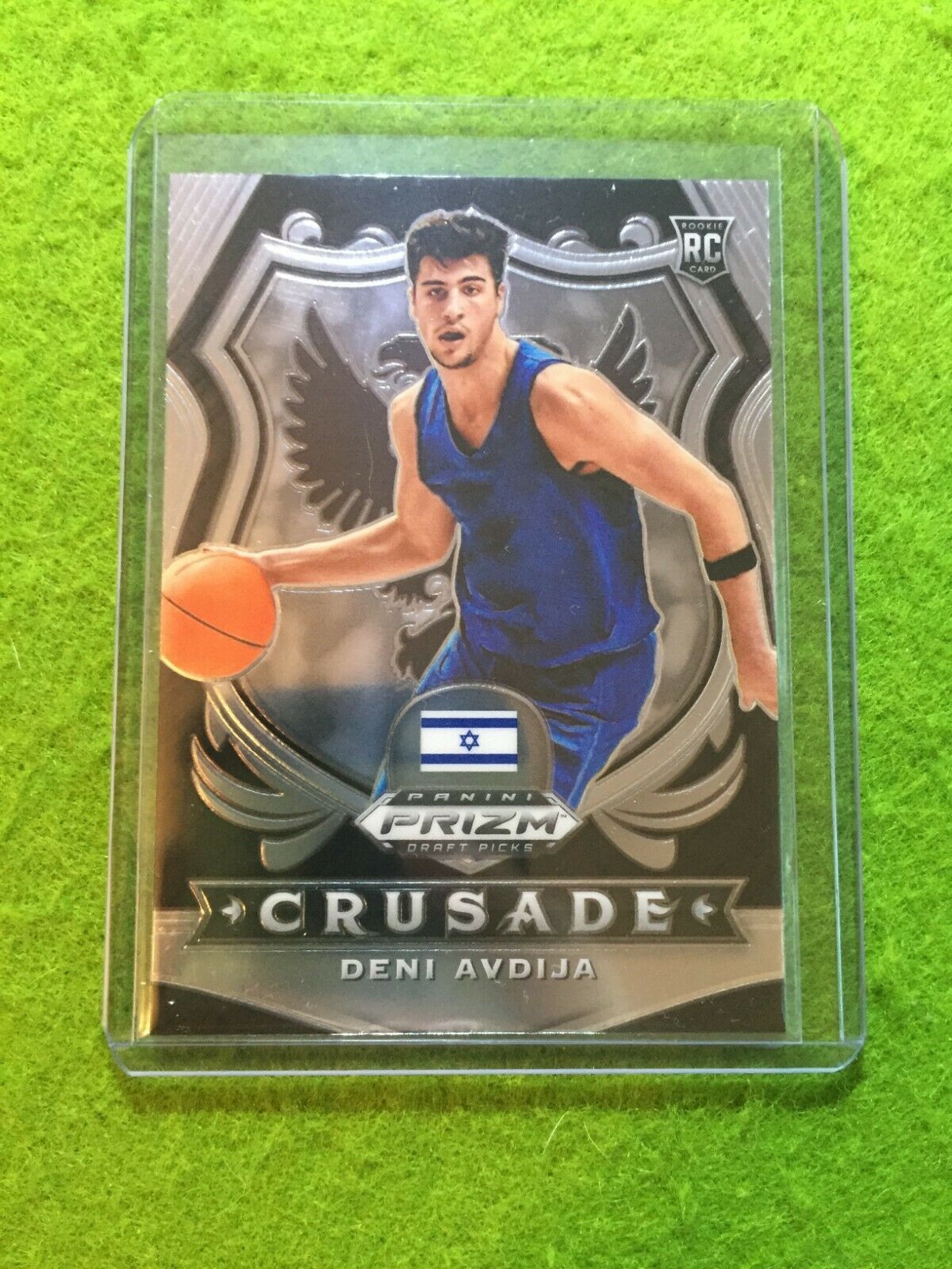 DENI AVDIJA PRIZM CRUSADE ROOKIE CARD JERSEY #8 ISRAEL RC WIZARDS SP 2020 Prizm