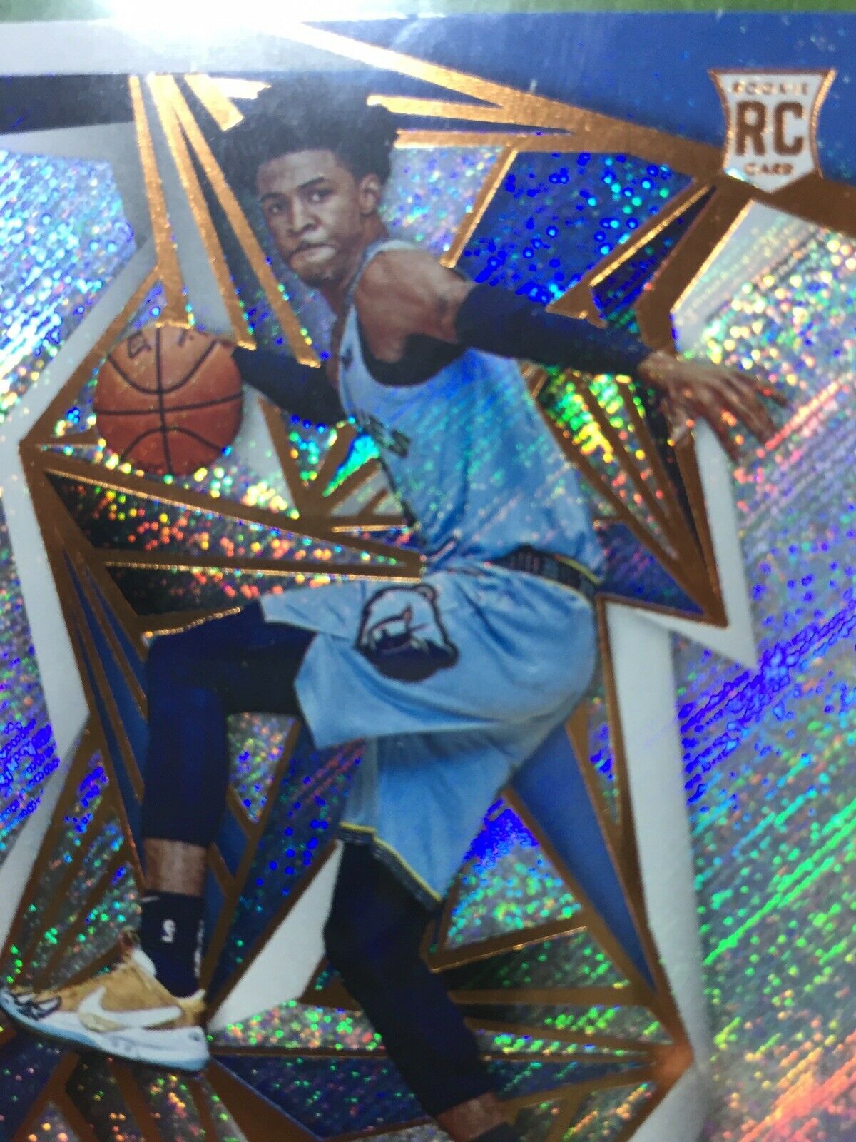 JA MORANT PRIZM RC ROOKIE CARD JERSEY #12 GRIZZLIES REFRACTOR 2019-20 Revolution