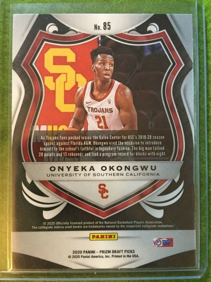 ONYEKA OKONGWU PRIZM CRUSADE ROOKIE CARD JERSEY #21 USC RC ATLANTA 2020 Prizm DP