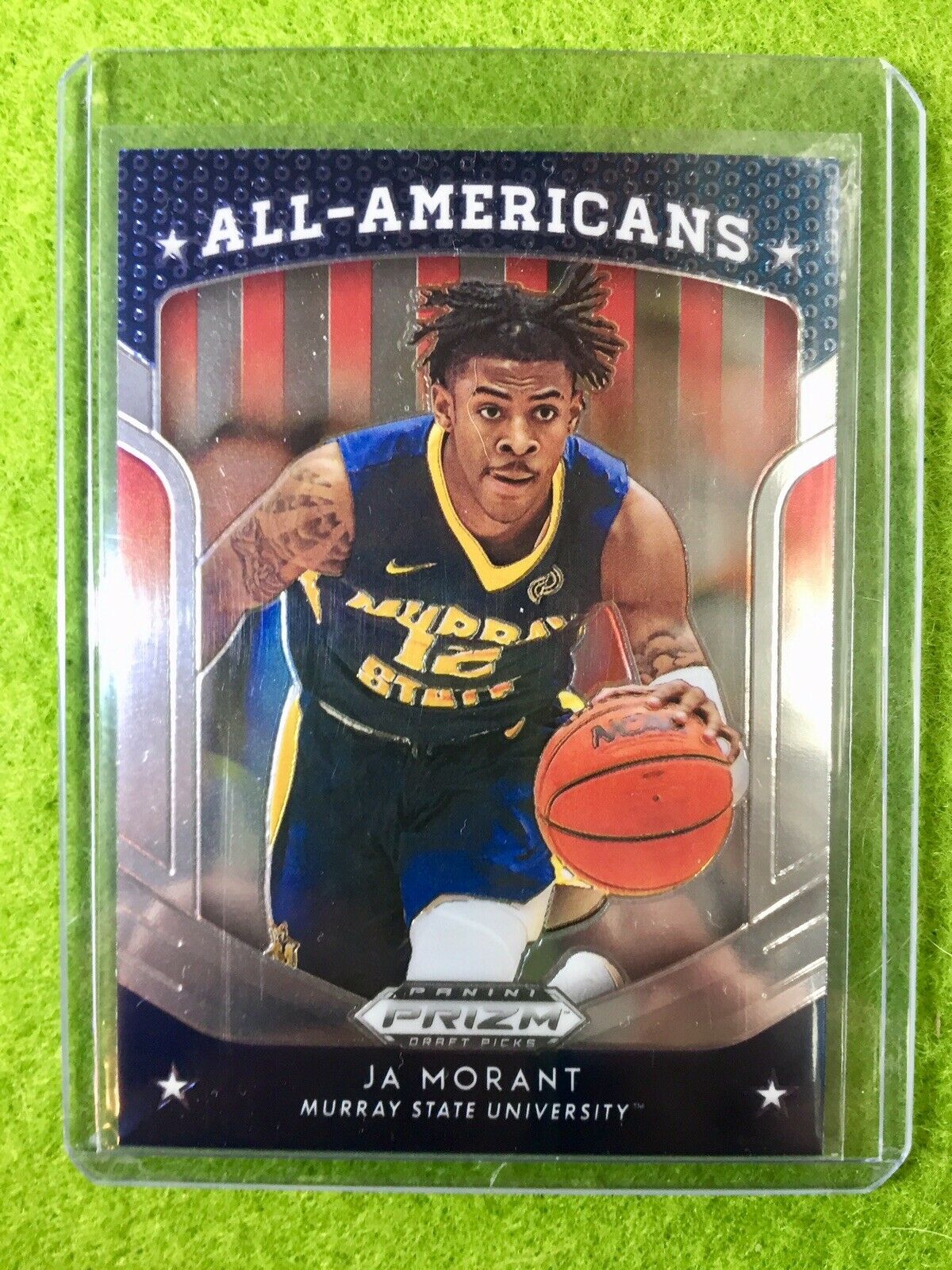 JA MORANT PRIZM ROOKIE CARD JERSEY #12 GRIZZLIES RC 2019 Panini Prizm DraftPicks