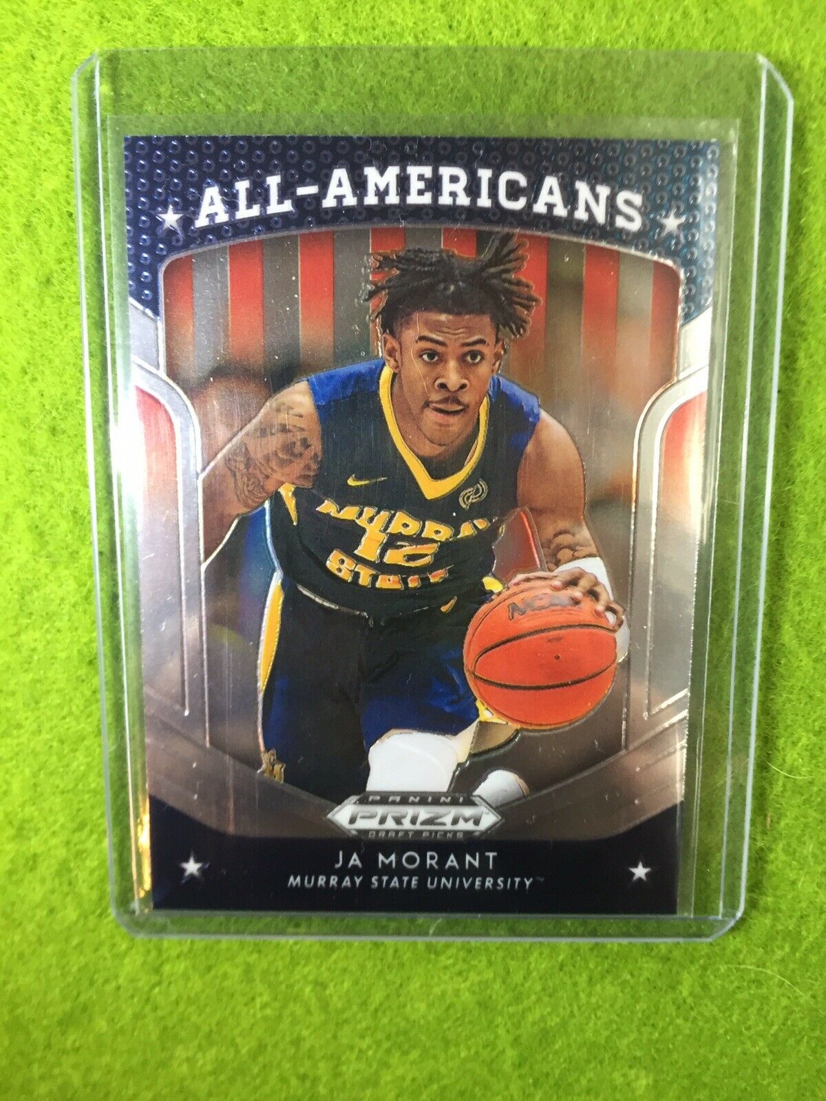 JA MORANT PRIZM ROOKIE CARD JERSEY #12 GRIZZLIES RC 2019 Panini Prizm DraftPicks