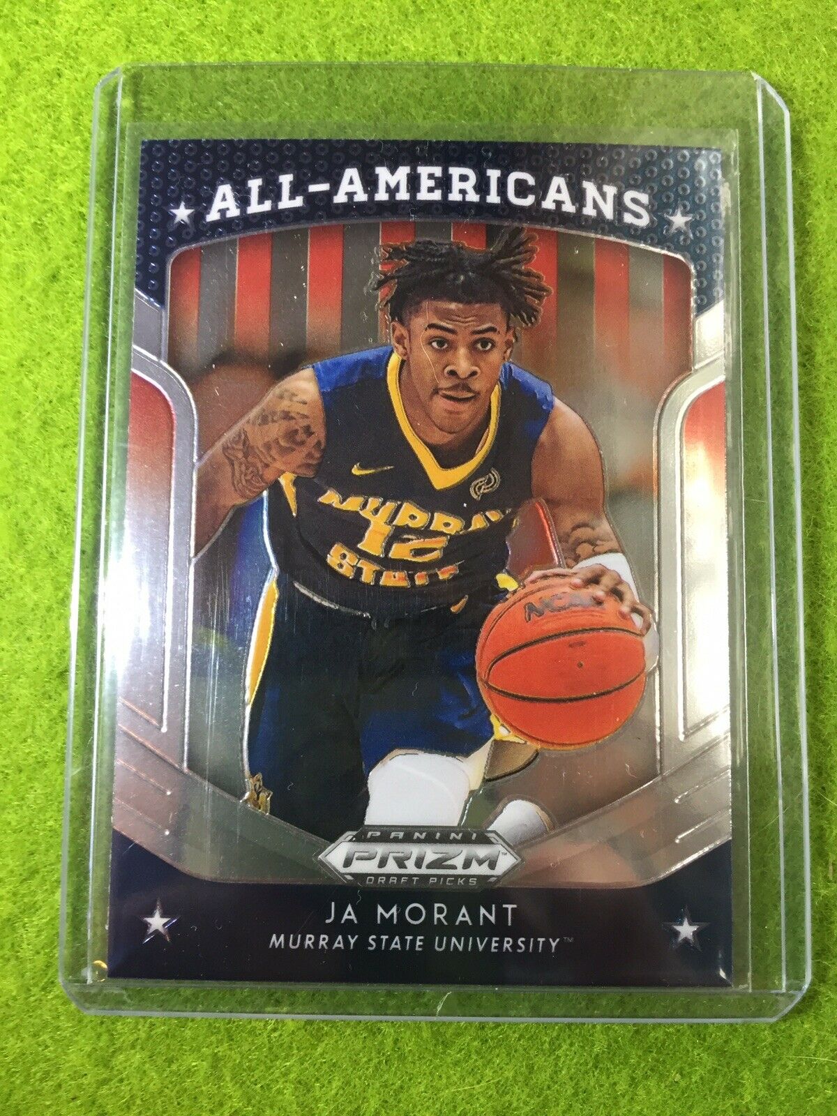 JA MORANT PRIZM ROOKIE CARD JERSEY #12 GRIZZLIES RC 2019 Panini Prizm DraftPicks