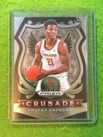 ONYEKA OKONGWU PRIZM CRUSADE ROOKIE CARD JERSEY #21 USC RC ATLANTA 2020 Prizm DP