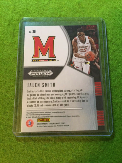 JALEN SMITH PRIZM ROOKIE CARD JERSEY #25 MARYLAND RC PHOENIX SUNS 2020 Prizm DP