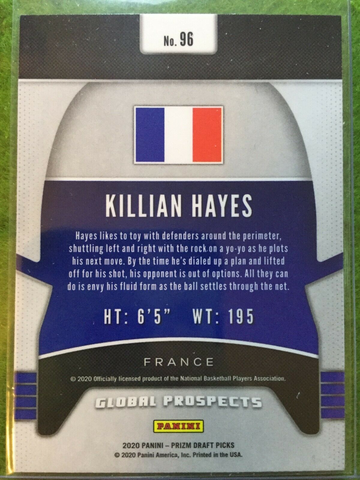 KILLIAN HAYES PRIZM ROOKIE CARD JERSEY #3 FRANCE RC PISTONS 2020 Prizm PROSPECTS