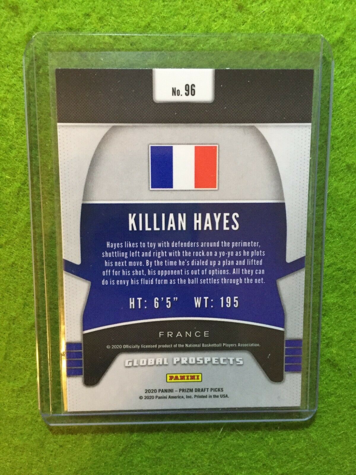 KILLIAN HAYES PRIZM ROOKIE CARD JERSEY #3 FRANCE RC PISTONS 2020 Prizm PROSPECTS