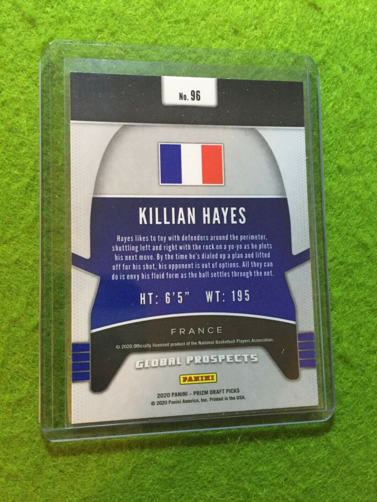 KILLIAN HAYES PRIZM ROOKIE CARD JERSEY #3 FRANCE RC PISTONS 2020 Prizm PROSPECTS